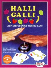 Die Schachtel des Spiels Halli Galli.